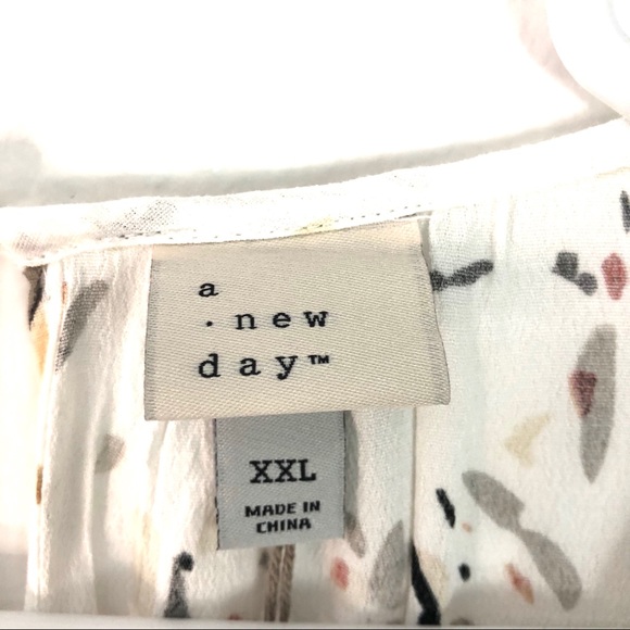 a new day + White Elastic Waist Dress - Picture 4 of 6